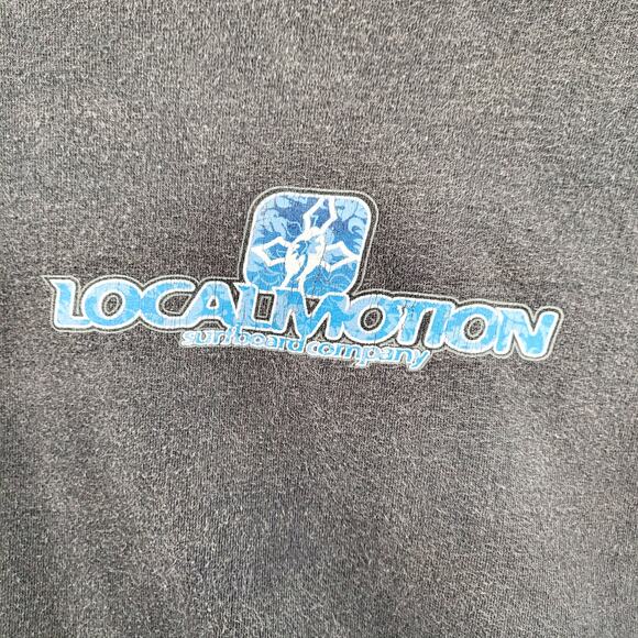 Vintage Local Motion Surfboard Company Faded Black & Blue T-Shirt Men's Sz M - Picture 5 of 9